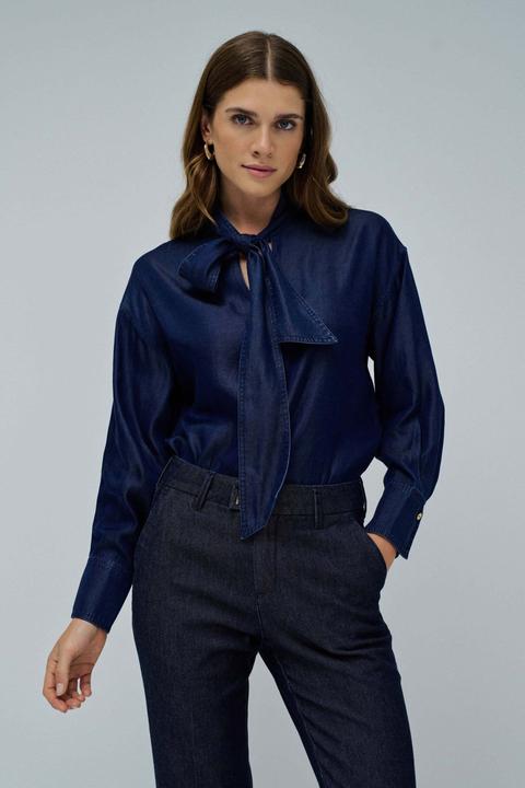 Salsa Jeans Langarmbluse Blouse W/ Lace