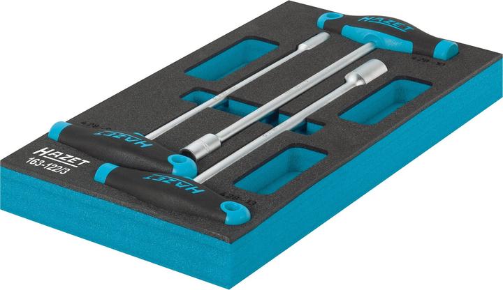 Produktbild HAZET Steckschlüssel Satz ∙ mit T-Griff 163-122/3 ∙ Aussen Sechskant Profil ∙ 8 ∙ 10 ∙ 13 ∙ Anzahl W…