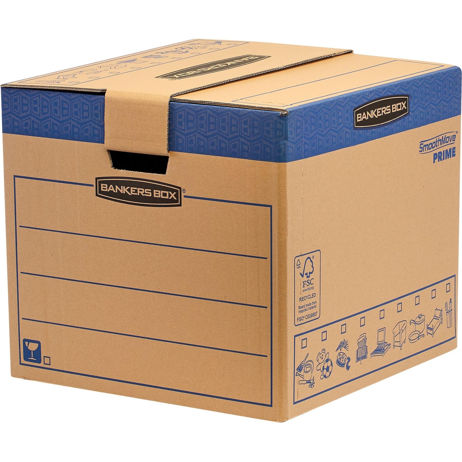 Fellowes, Aufbewahrungsbox, Bankers Box Transit (47 x 48 x 41 cm, 85 l)