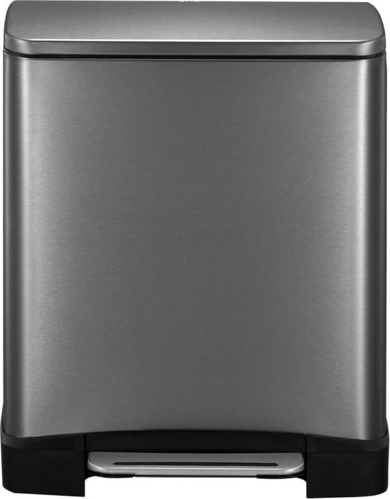 Produktbild EKO Mülltrennsystem E-Cube Recycling 28 plus 18 L schwarz mit extra breitem Pedal, gedämpftem Decke (46 l)