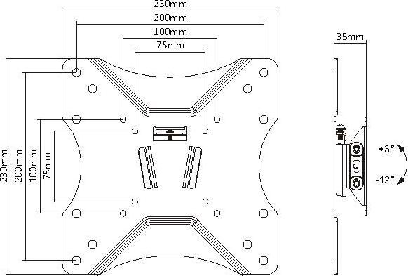 Produktbild InLine 650401 Slim (Wand, 42", 25 kg)