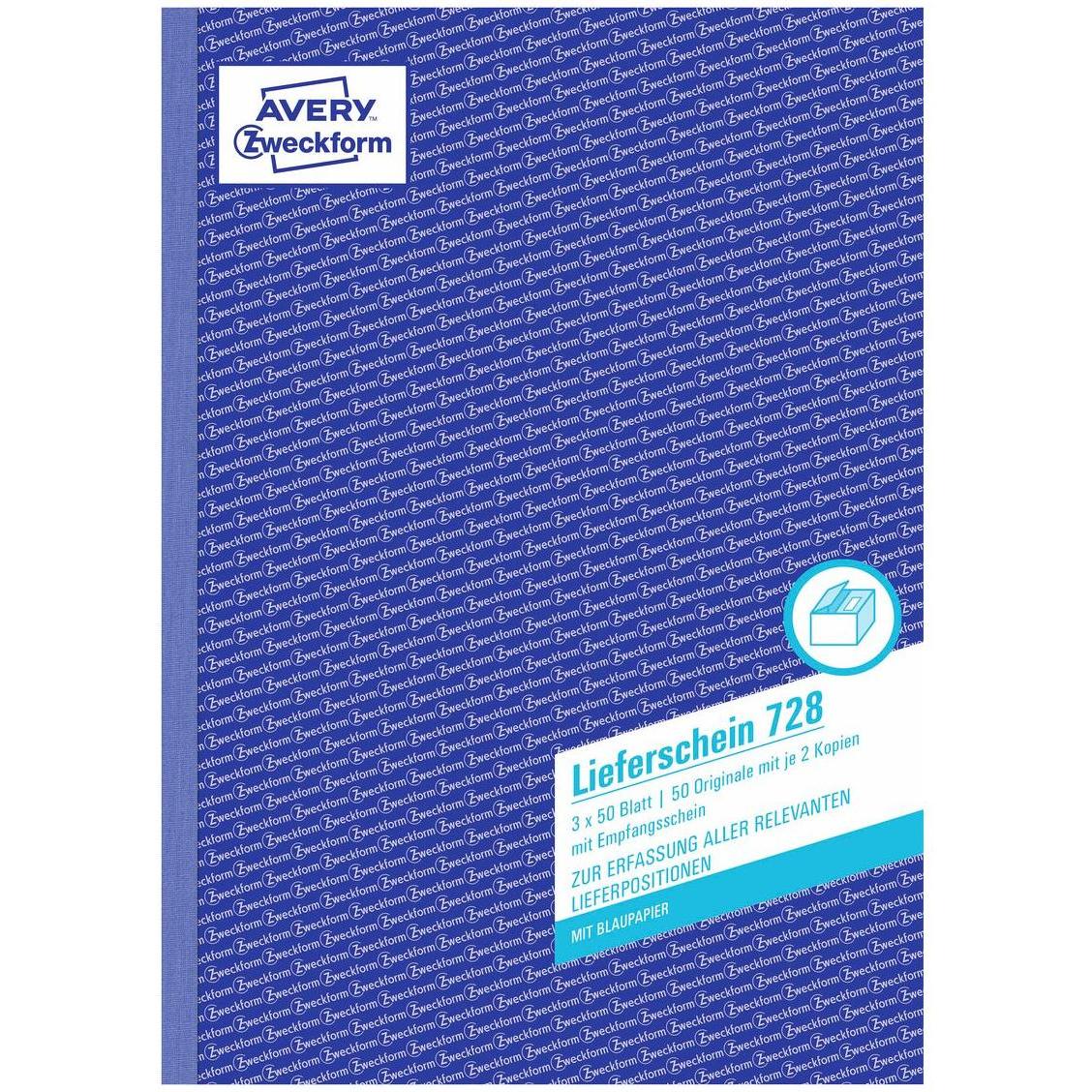 Thumbnail - Avery, Formular, Lieferscheine mit Empfangsschein (50 x)
