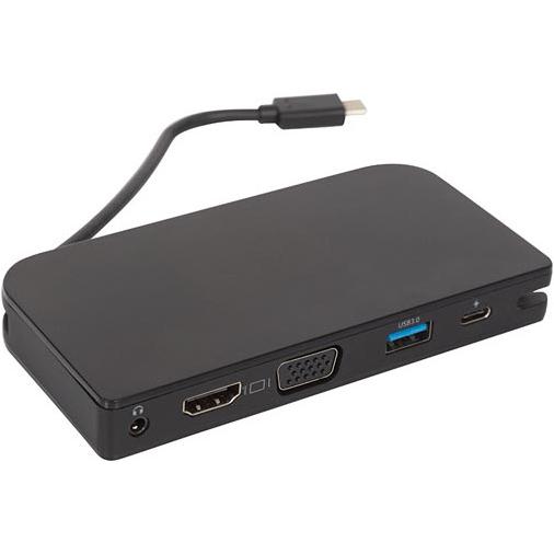 Velleman Ladestation mit USB 3.1 Typ C Kabel 17,5 cm (5 Ports), Dockingstation + USB Hub, Schwarz