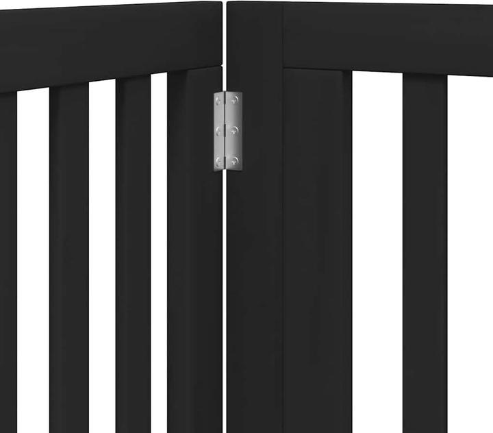 Produktbild vidaXL Hundetor mit Tür Faltbar Absperrgitter Hunde Schutzgitter 8-tlg. Holz (60 cm)