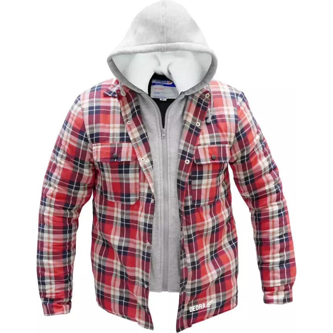 Dedra, Arbeitsjacke, Isoliertes Flanell-Sweatshirt mit Kapuze, Grösse L (L)