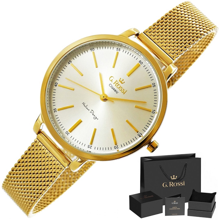 Immagine prodotto Gino Rossi Orologio G.Rossi OROLOGIO DONNA - C11760B-3D1 (zg778b) + SCATOLA universale (Orologio da polso analogico)
