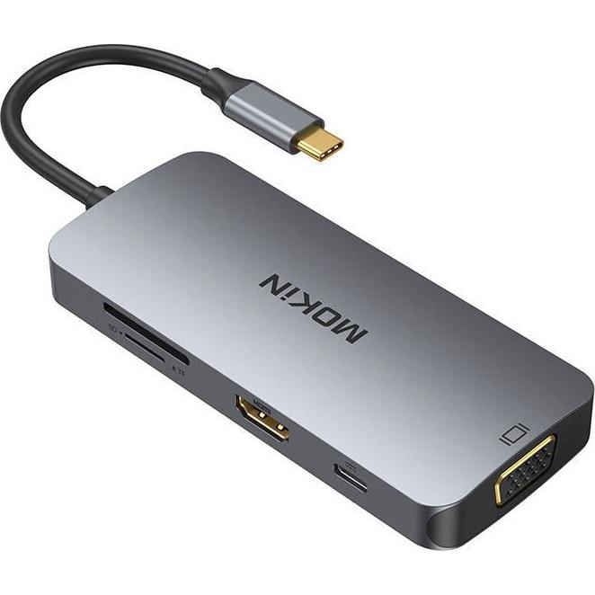 Mokin MOUC0503 (USB-C, 3 Ports), Dockingstation + USB Hub, Silber
