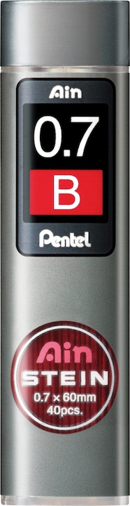 Pentel Mechanical pencil leads Ain stone 0.7mm (Refill, Black, 0.70 mm)