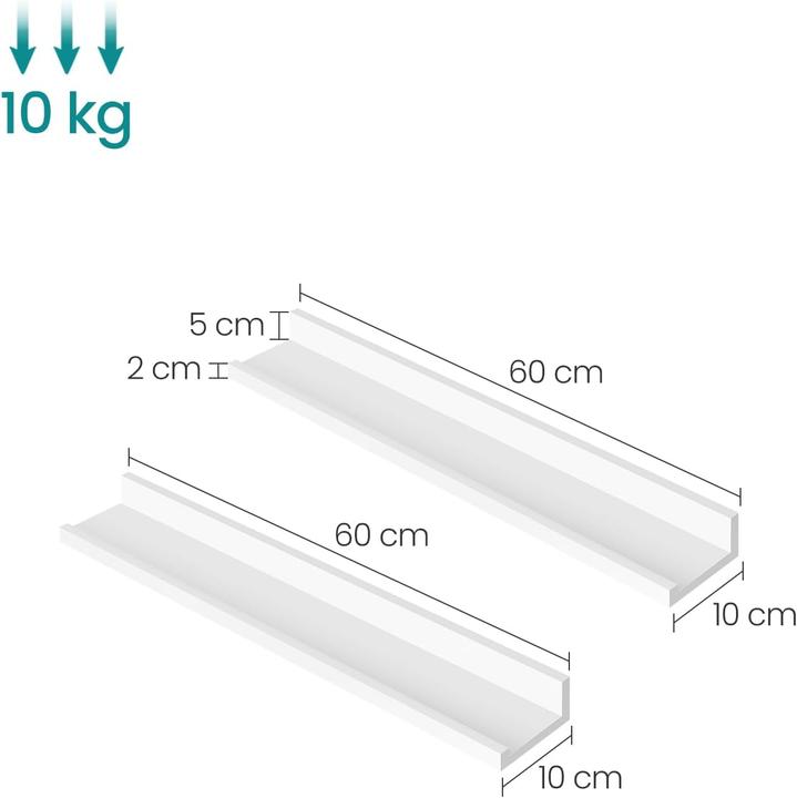 Actual product image Songmics Wally X (60 x 10 x 5 cm)