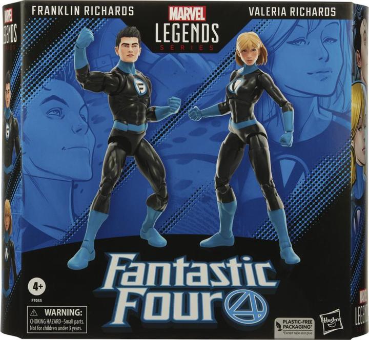 Produktbild Hasbro Fantastic Four Marvel Legends Actionfiguren 2er-Pack Franklin Richards und Valeria Richards 15 cm