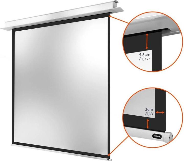 Produktbild Celexon Einbauleinwand Motor Professional + 180x180cm 1:1 (100", 1:1)