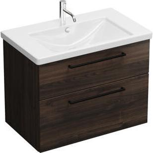 burgbad, Badmöbelset, Eqio Keramik-Waschtisch inklusive Waschtischunterschrank, Breite 830 mm