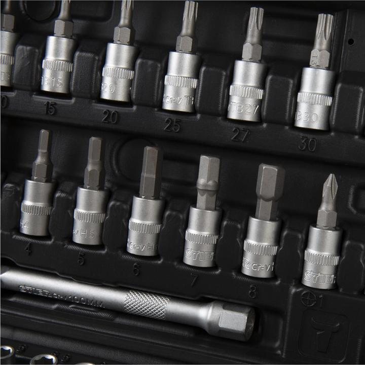 Actual product image Stier Socket spanner set 1/4" 48-piece