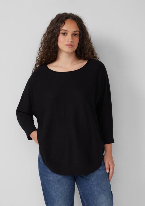 Produktbild S.Oliver Strickpullover Strickpullover mit Fledermausarm (54)