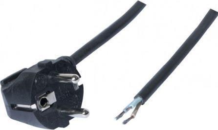 Produktbild Exertis Connect Netzanschlusskabel, Schutzkontaktstecker an offenes Adernende, schwarz, 3.0 m (3 m)