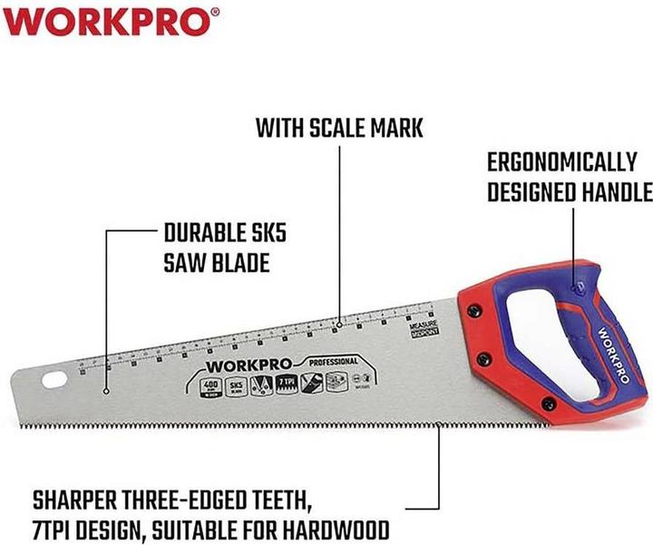 Produktbild Workpro WP215005 Fuchsschwanzsäge 400 mm