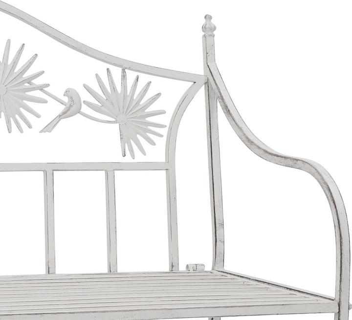 Actual product image vidaXL Garden Bench Metal 104 X 52.5 X 89 Cm Robust And Durable