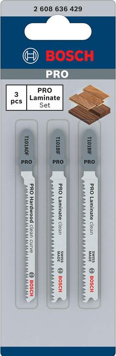 Produktbild Bosch Professional Zubehör PRO Laminate Set, T-Schaft, 3-tlg.