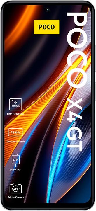 Actual product image Xiaomi Poco X4 GT (256 GB, Silver, 6.60", Dual SIM, 5G)