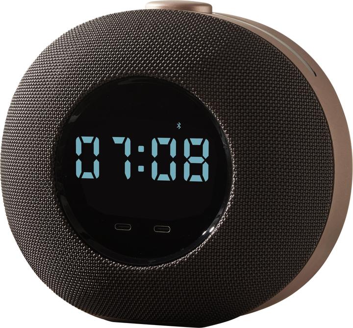 Hometime Bluetooth Radio Clock Speaker with FM