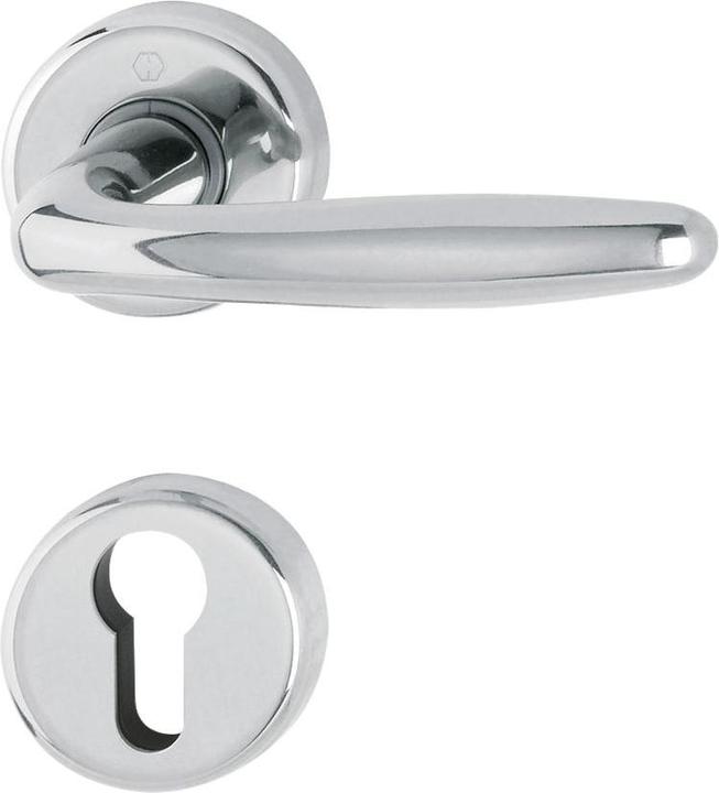 Image du produit Hoppe Garniture à béquilles ROISSY - sur rosace PZ, laiton chromé (Poignée de porte)