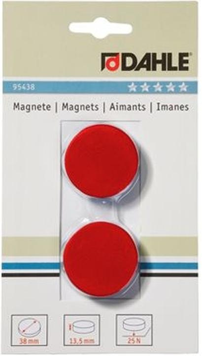 Produktbild Dahle Magnet D38mm rot (2x)