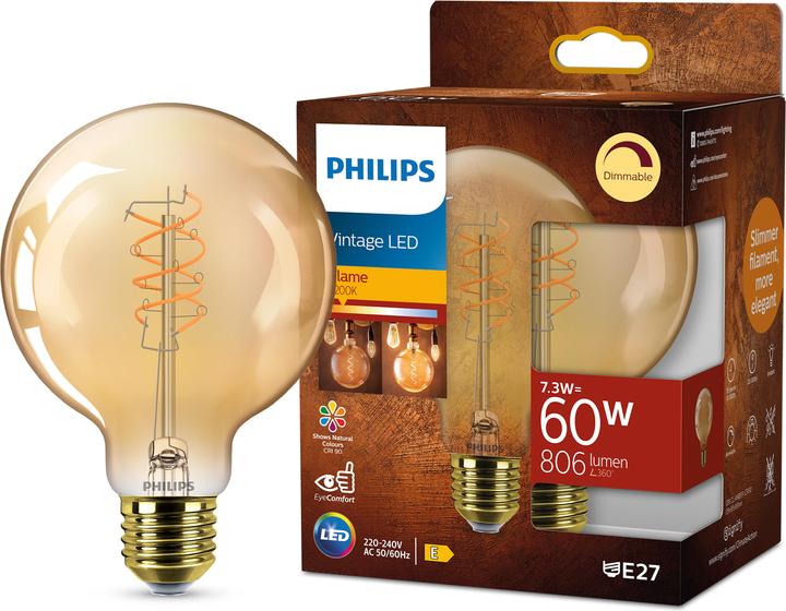Produktbild Philips Amber (E27, 5.50 W, 470 lm, 1 x, E)