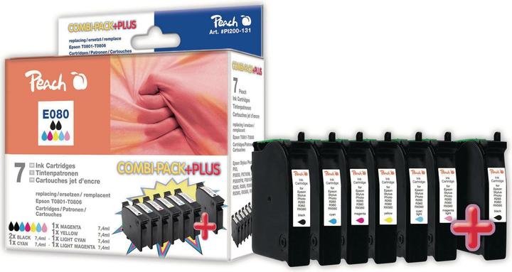 Produktbild Peach T0807 Multipack (BK, C, LC, LM, M, Y)