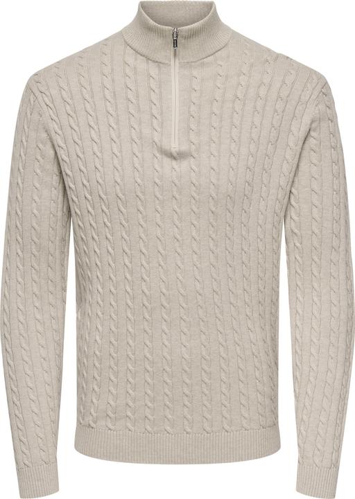 Produktbild Only & Sons Onsloui Reg 12 Cabel Half Zip Knit Noos (XS)