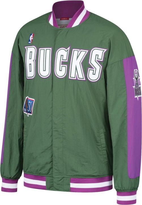 Produktbild Mitchell & Ness M&N Authentic Warm Up Jacke Milwaukee Bucks 1996-97 - S (S)