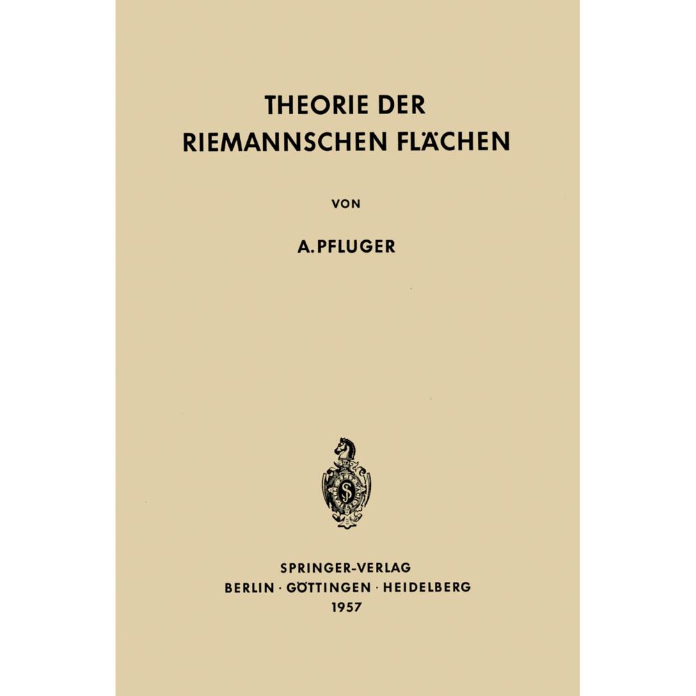 Theorie der Riemannschen Flächen, Fachbücher