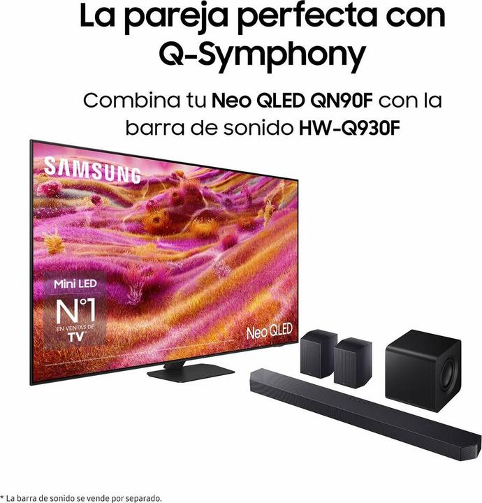 Image du produit Samsung TV AI Neo QLED 75" QN90F 2025, 4K, Mini LED sans reflet (75", 4K, 2025)