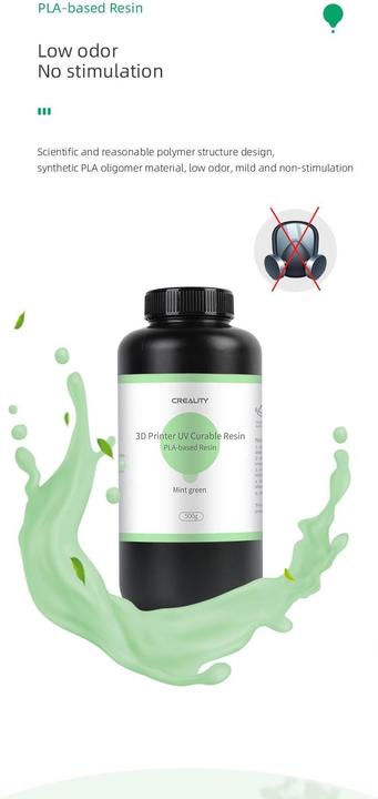 Produktbild Creality Resin Plus 500 g, Perlweiss (Weiss, 500 g)