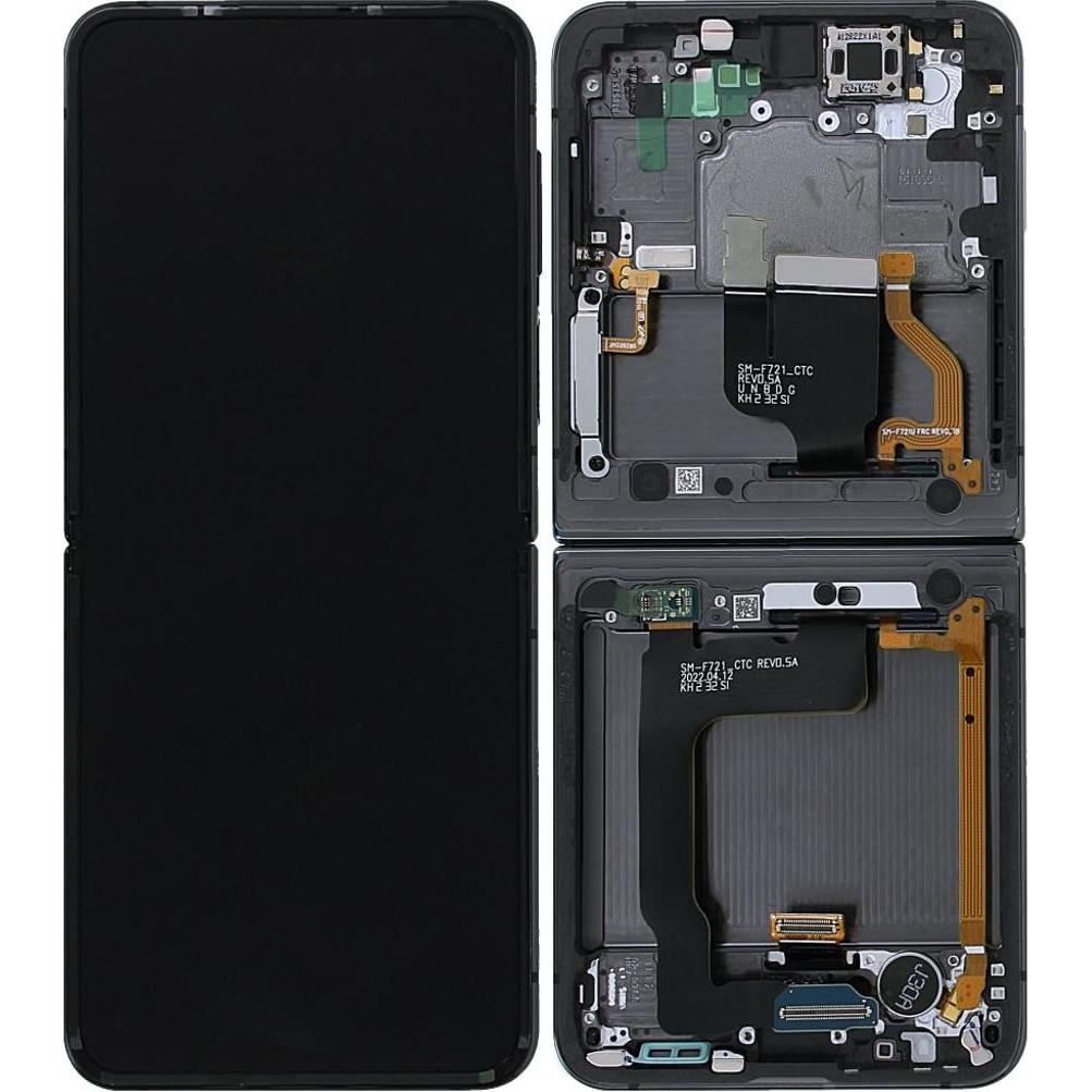 Samsung Galaxy Z Flip 4 Display unit complete - Graphite (Display), Mobilgerät Ersatzteile
