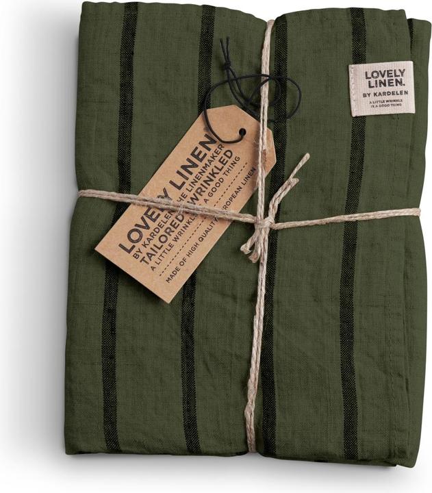 Produktbild Lovely Linen Lovely Tischläufer Leinen stripe forest 47 x 150cm