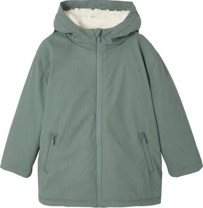 Image du produit Vertbaudet Jungen Regenjacke mit Kapuze & Teddyfleece-Futter (110)