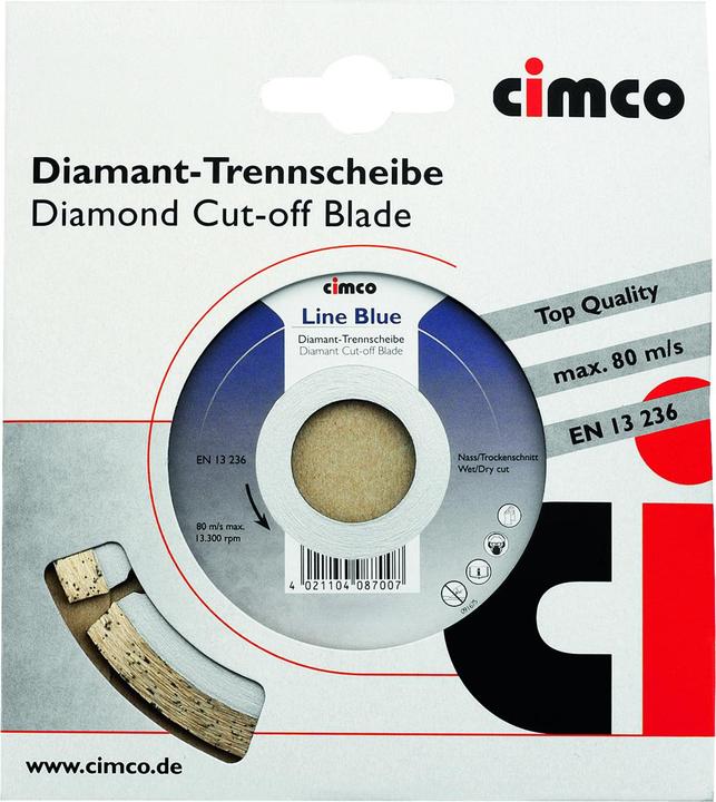 Produktbild Cimco Diamanttrennscheibe