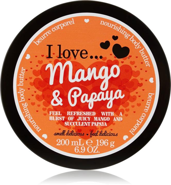 I Love... Mango & Papaya Body Butter 200 ml (Body butter, 200 ml)