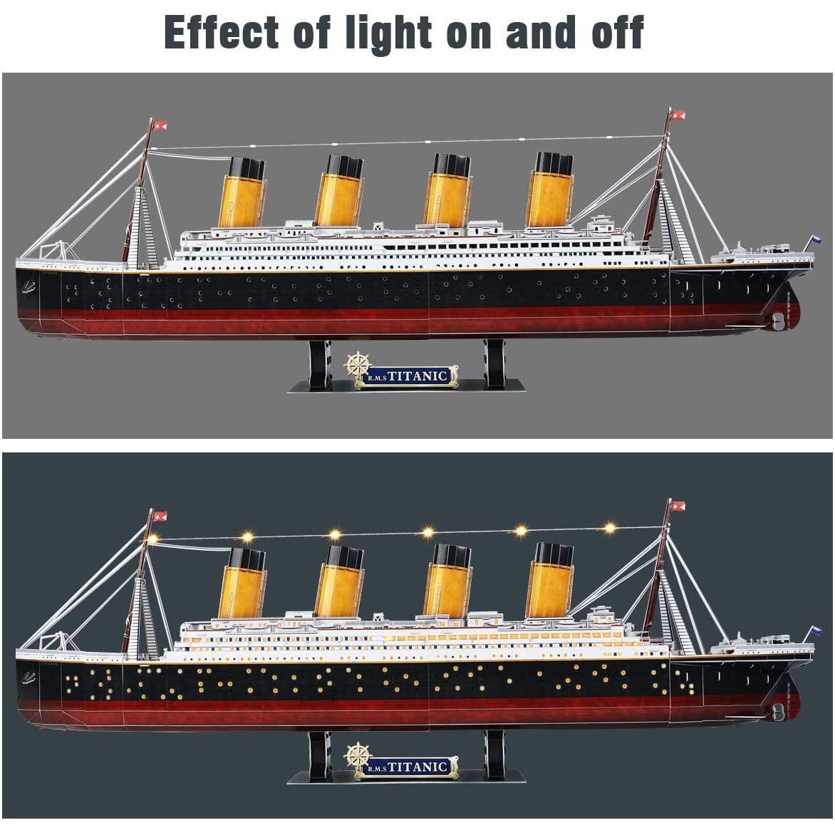 Thumbnail - Cubicfun Titanic LED (266 Teile)