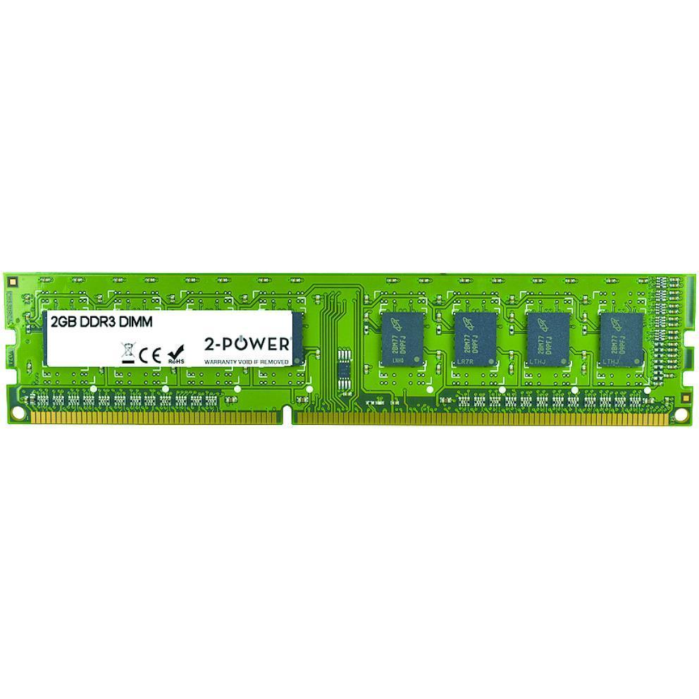 2-Power 2GB DDR3 1333MHz DR DIMM (1 x 2GB, 1333 MHz, DDR3-RAM, DIMM), RAM