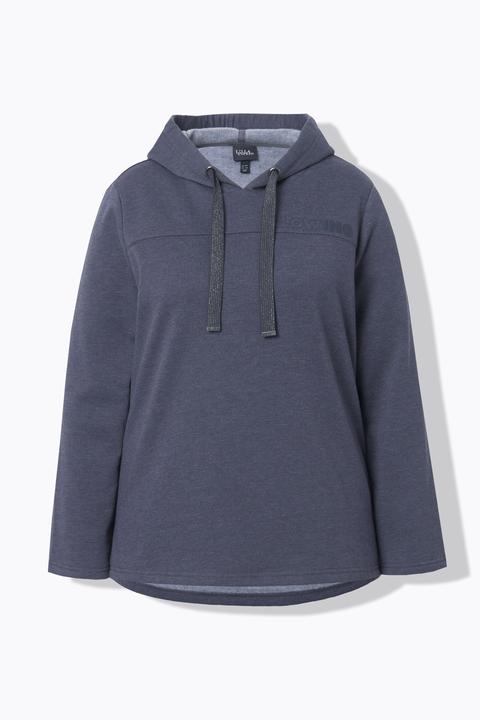 Produktbild Ulla Popken Sweatshirt, Schriftdruck, Classic, Kapuze, Langarm (60)
