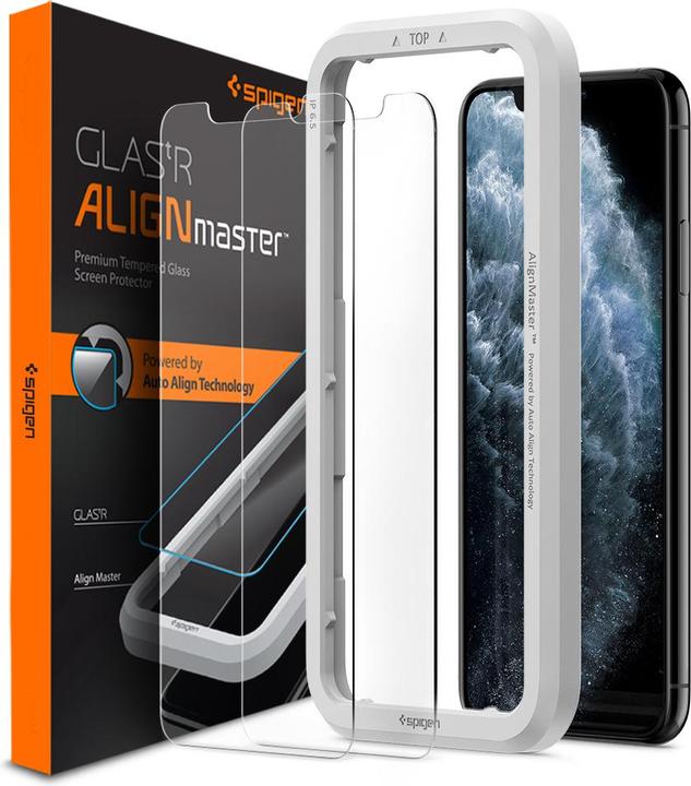 Image du produit Spigen Align Glas.tR 2 pack - iPhone 11 Pro/XS/X AGL00109 (2 pièce(s), Apple iPhone 11 Pro, Apple iPhone X, Apple iPhone XS)