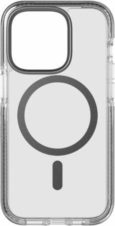 Actual product image tech21 Evo Crystal MagSafe iPhone 14 Pro Cover - Clear / Graphite Black (Apple iPhone 14 Pro)