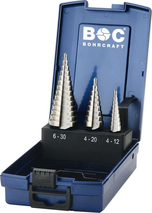Bohrkraft Step drill set HSS 3 pcs. 4 - 30 mm (4 - 30)