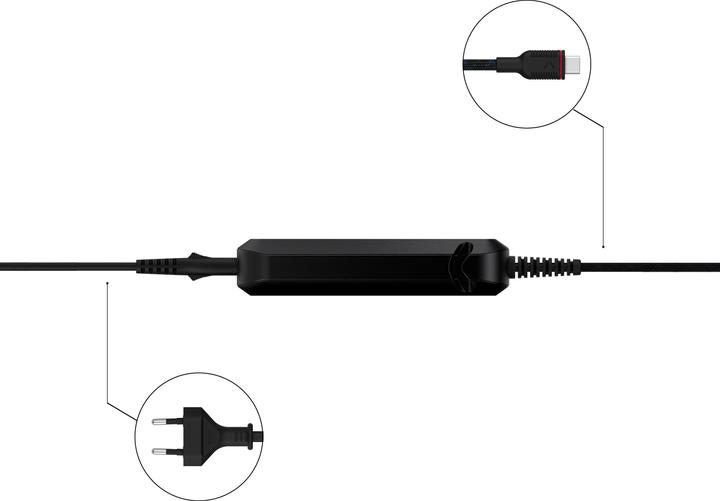 Produktbild Unisynk 10421 mobile device charger Universal Black AC Fast charging Indoor (100 W, 2 Ports)