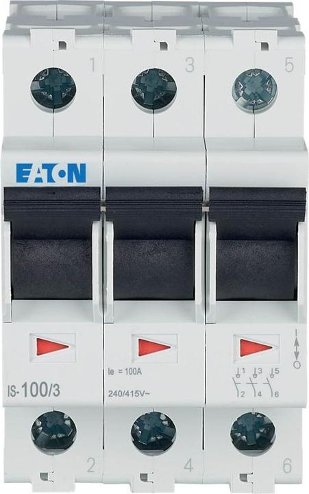 Actual product image Eaton Main switch gray 3 pole 100