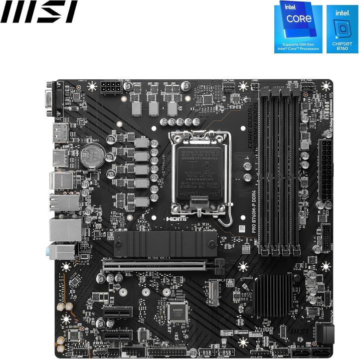 Produktbild MSI PRO B760M-P DDR4 (LGA 1700, Intel B760, mATX)