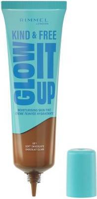 Actual product image Rimmel London Rimmel Kind & Free Glow It Up Moisturising Skin Tint In Soft Chocolate - Soothes And Calms (601 Soft Chocolate)