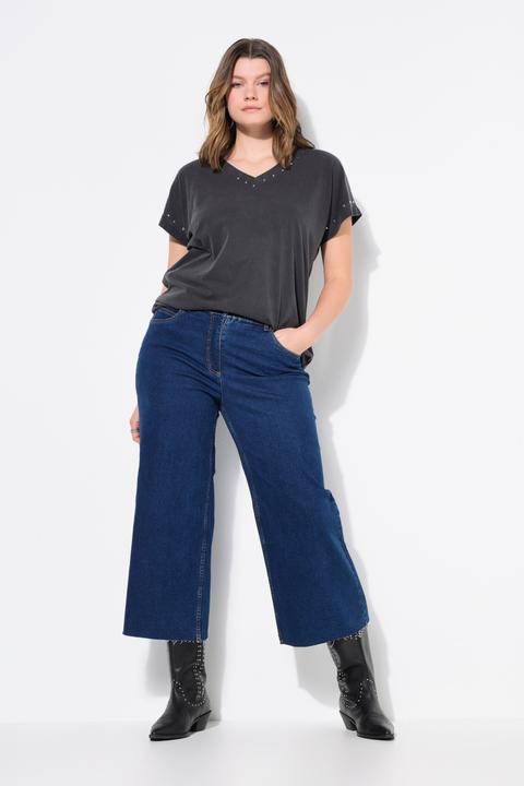 Actual product image Studio Untold Denim Elastic Waist Culottes (54)