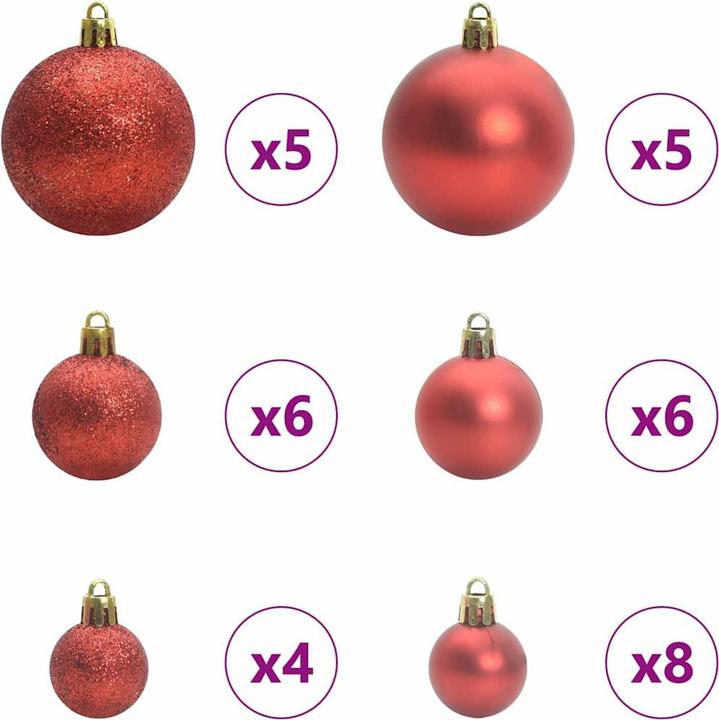 Produktbild vidaXL Weihnachtsornamente (61x)